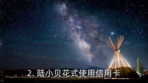 陆小贝花信用卡，陆小贝花式使用信用卡，专享生活优惠