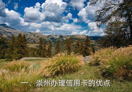 一、崇州办理信用卡的优点