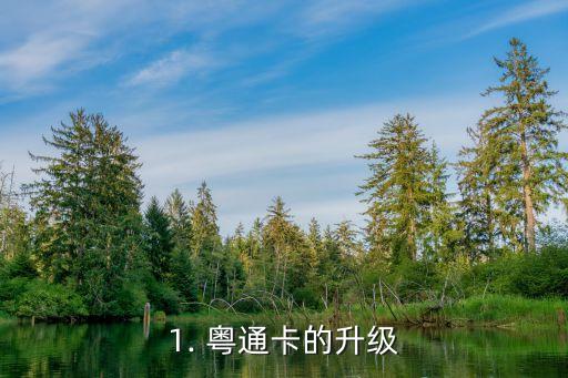 1. 粤通卡的升级