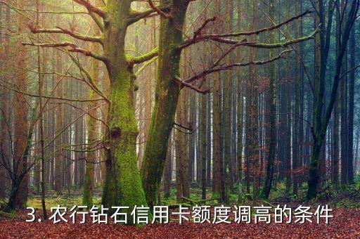 农行钻石信用卡额度，农行钻石信用卡的额度改动