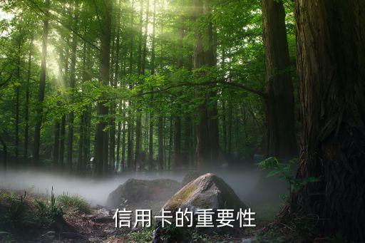 信用卡的重要性