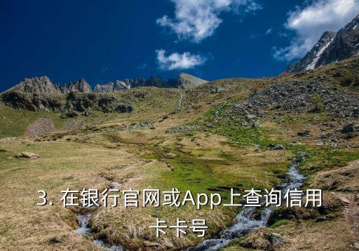 如何查看信用卡卡号，如何查询信用卡卡号？