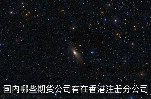 国内哪些期货公司有在香港注册分公司