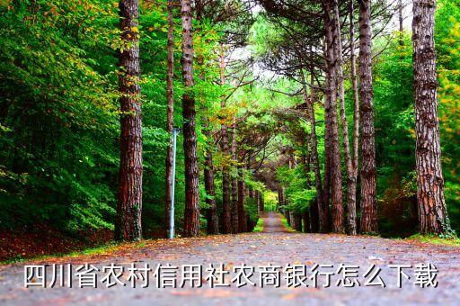 四川农信app下载最新版，四川农村信用社手机银行官网能下载吗