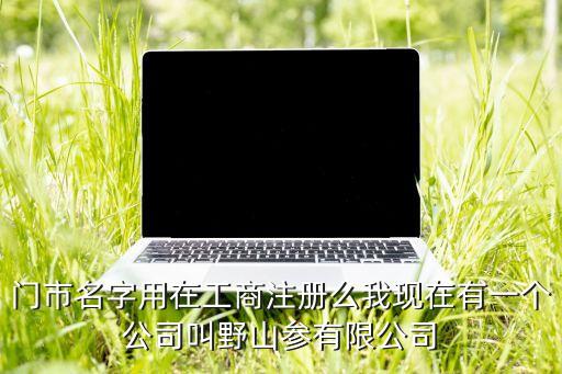 门市名字用在工商注册么我现在有一个公司叫野山参有限公司