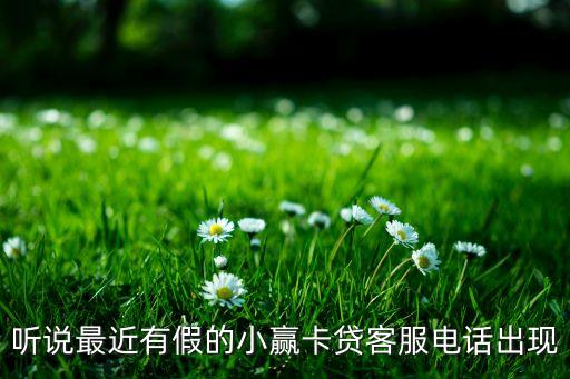听说最近有假的小赢卡贷客服电话出现