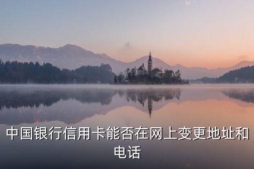 中国银行信用卡能否在网上变更地址和电话