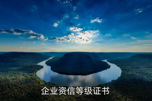 企业资信等级证书