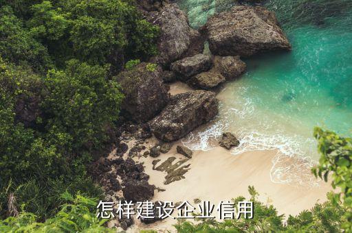 怎样建设企业信用