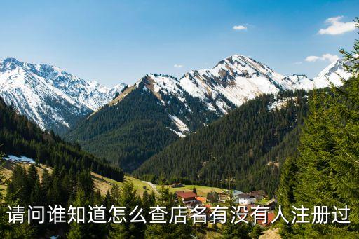 怎样查询店名是否注册，怎么核实店名有没有注册