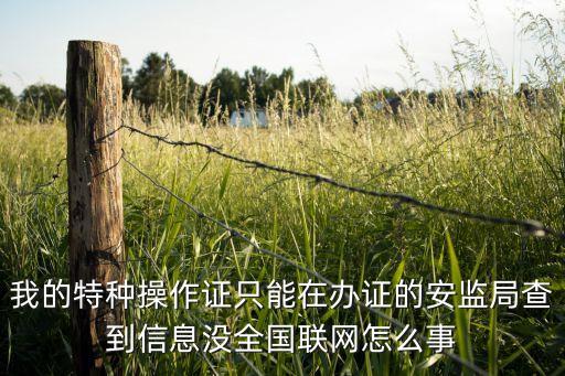 全国特种作业证查询全国联网，全国特种设备证件查询