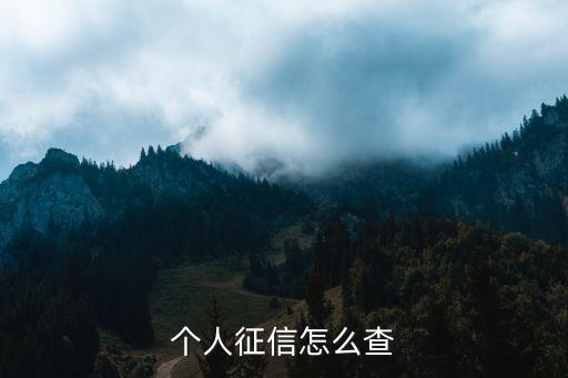 个人征信在哪可以查，征信记录在哪里查