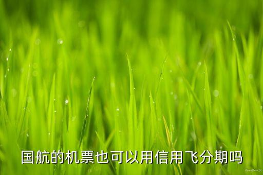 哪些航空公司可以用信用飞，信用飞都与哪些航司有合作