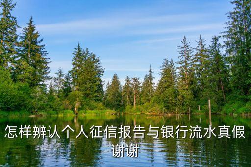 怎样看信用报告单真假，信用报告怎么辨别真假