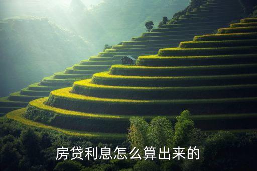 房贷利息怎么算出来的