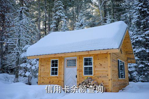 信用卡余额查询