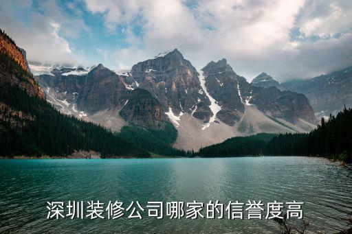 深圳哪个公司信用好一点，深圳哪个快递公司信誉比较好