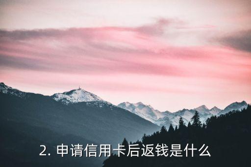 申请信用卡后返钱，申请信用卡即可获返现，赶紧申请吧！