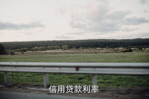 信用贷款利率