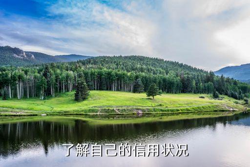 了解自己的信用状况
