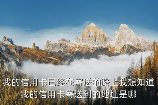 信用卡去公司地址在哪里，申请了一张信用卡填资料时没有寄往哪里这一栏请问我怎么知道它