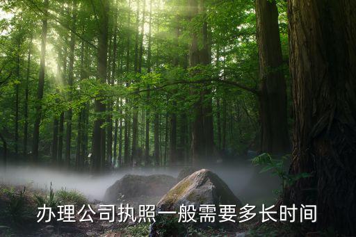 办理公司执照一般需要多长时间
