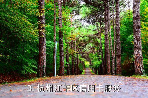 杭州江干区办信用卡，杭州江干区推出信用卡服务