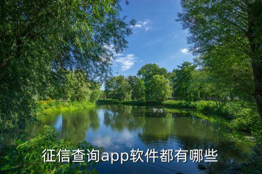 征信查询app软件都有哪些