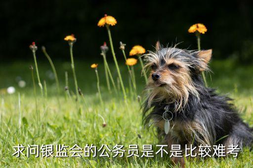 求问银监会的公务员是不是比较难考