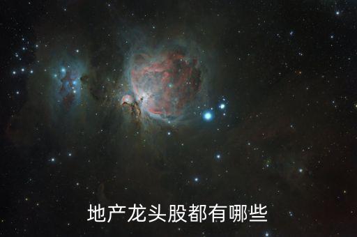 地产龙头股都有哪些