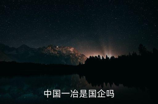 中国一冶是国企吗