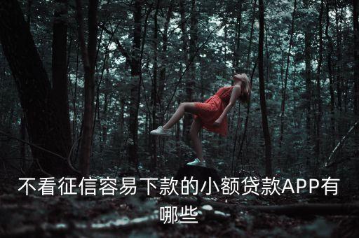 不看征信容易下款的小额贷款APP有哪些