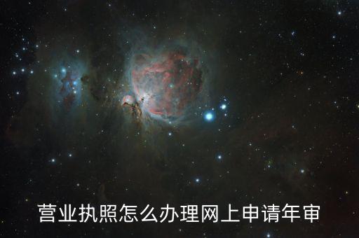 2020营业执照年检网上申报，营业执照年检网上申报流程