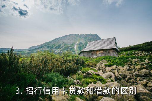 招行信用卡贷款是啥，招行信用卡借款，你知道吗？