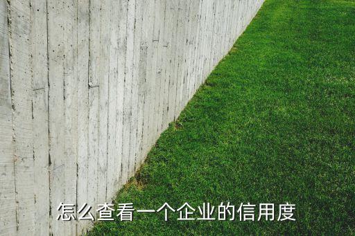 消费者怎么查看企业信用，怎样查询一个企业的信用