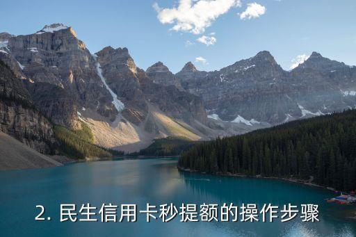 民生信用卡秒提额，民生信用卡秒提额，如何实现快速提高额度？