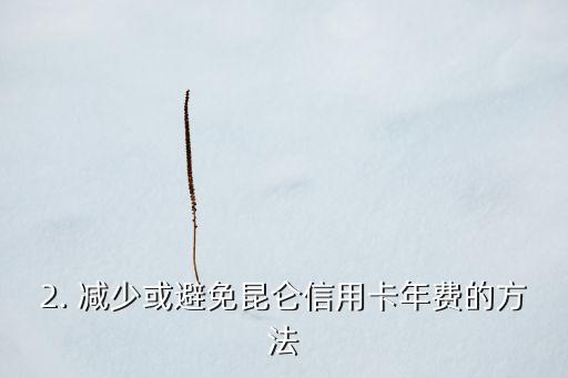 昆仑信用卡年费，昆仑信用卡年费：如何减少或避免？