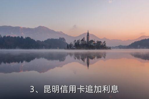 昆明信用卡追息，昆明信用卡追加利息：如何规避高额费用？