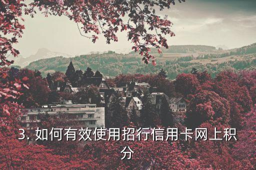 招行信用卡网上积分，招行信用卡网上积分的新玩法