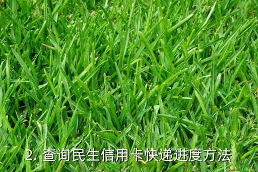 民生信用卡快递单号，民生信用卡：查询快递进度方法分享