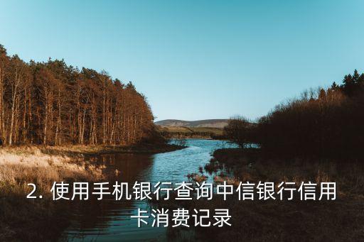 怎样查中信银行信用卡消费了多少，如何查询中信银行信用卡消费记录