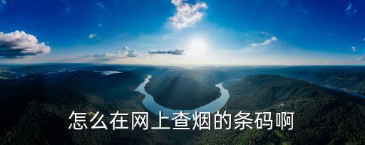怎么在网上查烟的条码啊