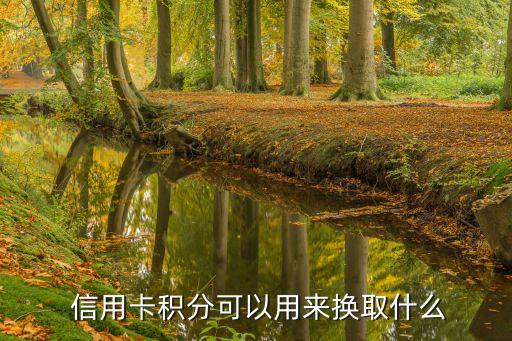 信用卡积分可以用来换取什么