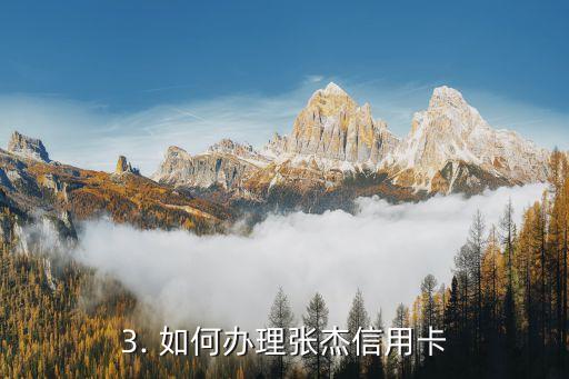 张杰信用卡，张杰信用卡使用心得分享