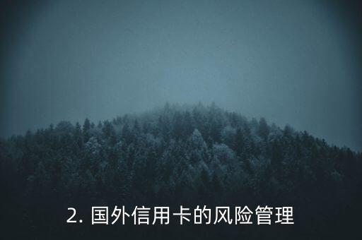 国外信用卡风控，国外信用卡的风险管理
