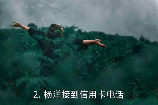 杨洋接信用卡电话，杨洋应答信用卡电话