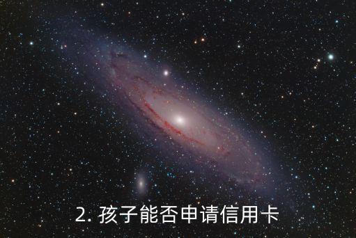 小孩信用卡申请，孩子们可以上信用卡吗？