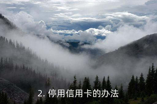 如何办理停用信用卡，停用信用卡的办法有哪些？