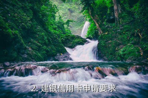 建银信用卡申请，建银信用卡申请流程及要求
