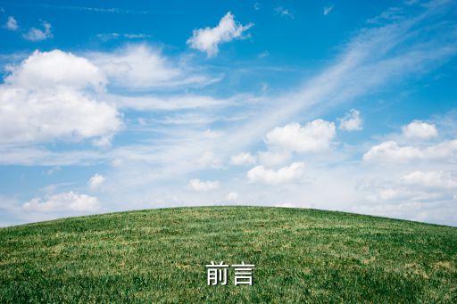 前言